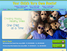 Tablet Screenshot of kidsowndentist.com